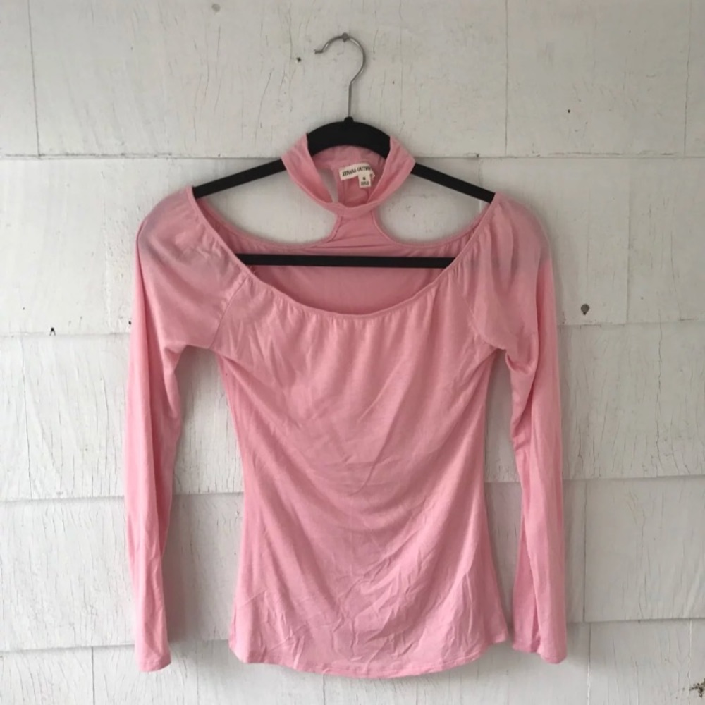 Off the Shoulder Pink Top